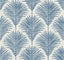 Seabrook Grassland Palm Coastal Blue Wallpaper