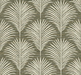Seabrook Grassland Palm Charcoal & Sand Wallpaper