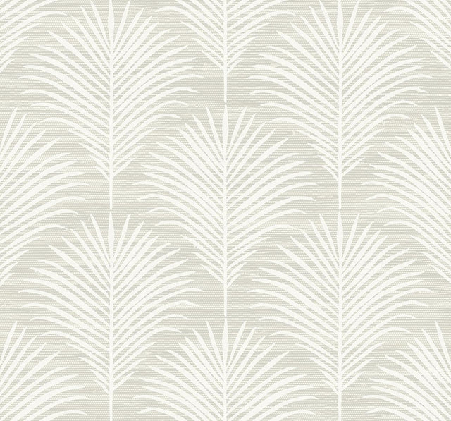 Seabrook Grassland Palm Sea Salt Wallpaper