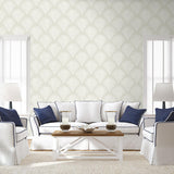 Seabrook Grassland Palm Grey Wallpaper