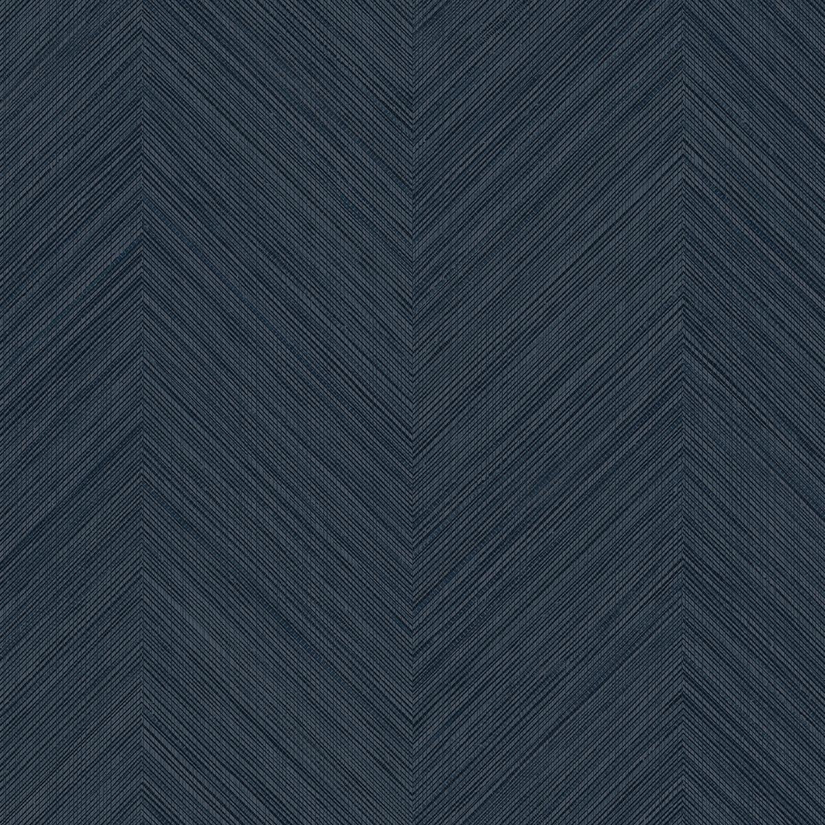 Seabrook Chevron Stripe Dark Blue Wallpaper – DecoratorsBest