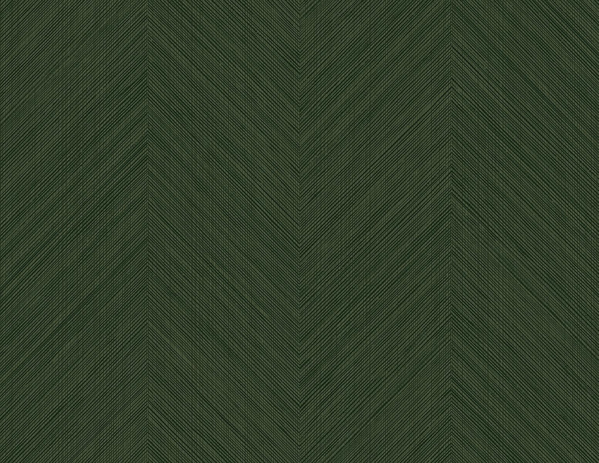 Seabrook Chevron Stripe Green Wallpaper
