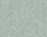 Seabrook Chevron Stripe Seabreeze Wallpaper