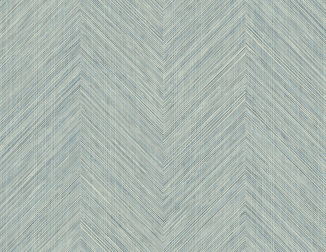 Seabrook Chevron Stripe Seabreeze Wallpaper
