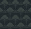 Seabrook Deco Floral Midnight Blue & Juniper Wallpaper