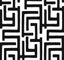Seabrook Graphic Maze Black Wallpaper