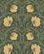 Seabrook Pimpernel Garden Meadow Green & Amber Wallpaper