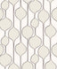 Seabrook Bubble Stripe Marshmallow Wallpaper