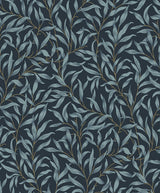 Seabrook Willow Trail Aegean Blue Wallpaper
