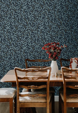 Seabrook Willow Trail Blue Wallpaper