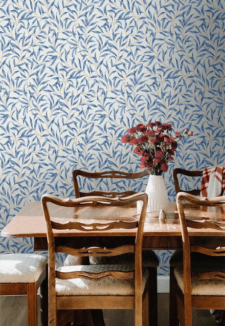 Seabrook Willow Trail Blue Wallpaper