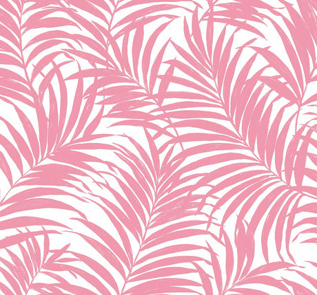 Seabrook Beach Palm Pink Wallpaper