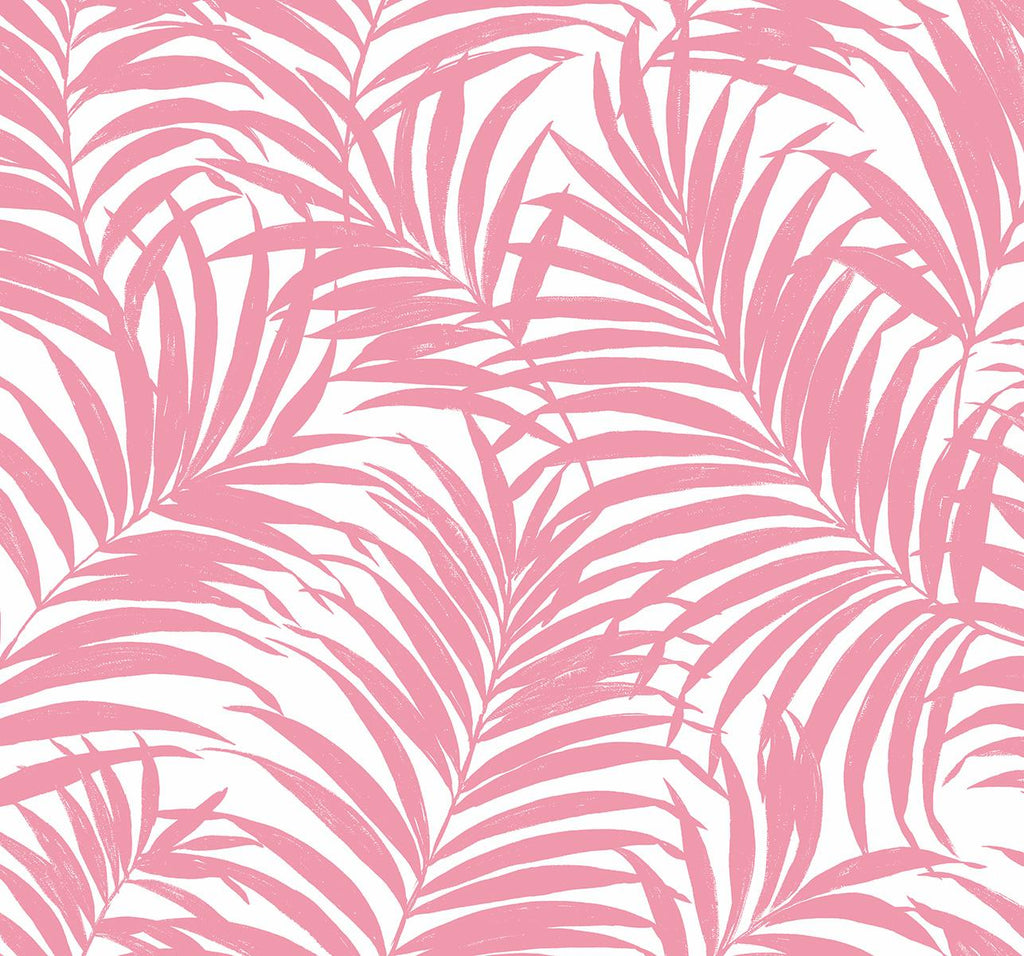 Seabrook Beach Palm Pink Wallpaper