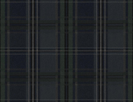 Seabrook Classic Plaid Deep Blue Wallpaper