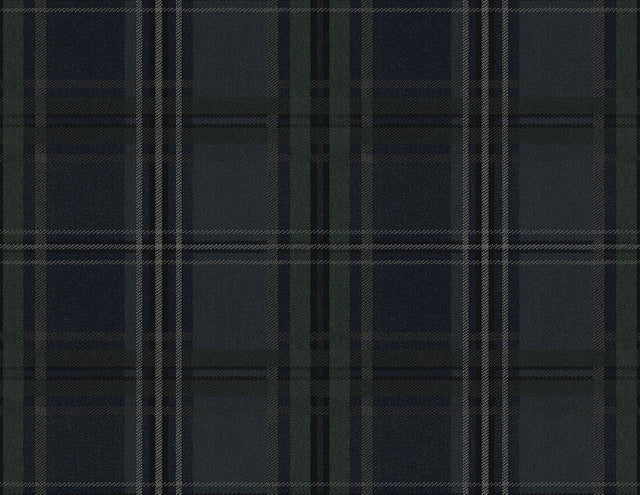 Seabrook Classic Plaid Deep Blue Wallpaper