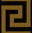 Seabrook Maze Geo Ebony & Gold Wallpaper