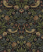 Seabrook Strawberry Garden Black Wallpaper