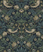 Seabrook Strawberry Garden Blue Wallpaper