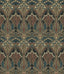 Seabrook Deco Dragonfly Aegean Blue & Clay Wallpaper