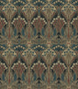 Seabrook Deco Dragonfly Aegean Blue & Clay Wallpaper