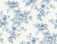 Seabrook Sketched Floral Blue Wallpaper