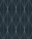Seabrook Geo Diamond Blue Denim & Pewter Wallpaper
