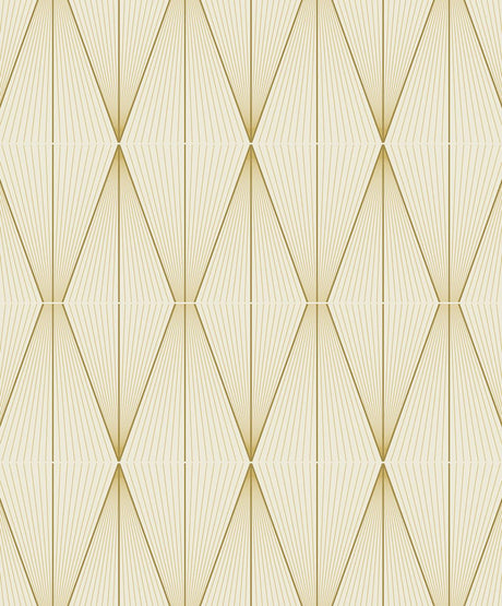 Seabrook Geo Diamond Goldenrod Wallpaper