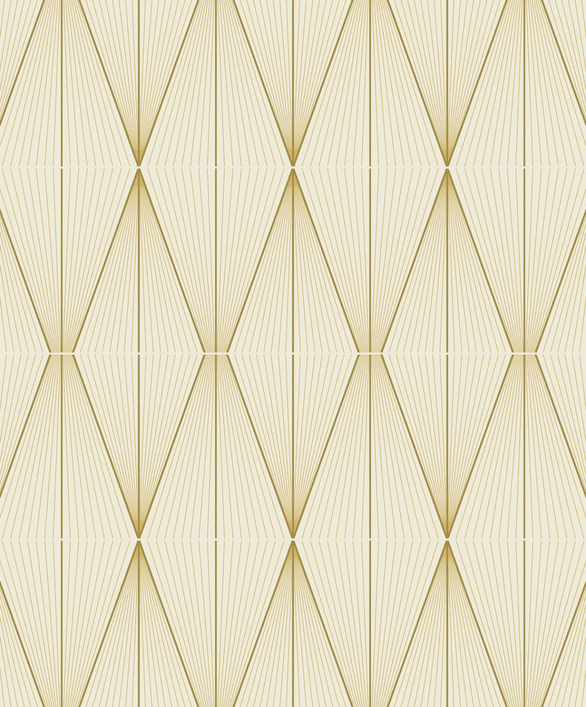 Seabrook Geo Diamond Gold Wallpaper