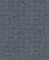 Seabrook Organic Squares Blue Denim Wallpaper