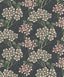 Seabrook Floral Vine Smoke & Laurel Green Wallpaper
