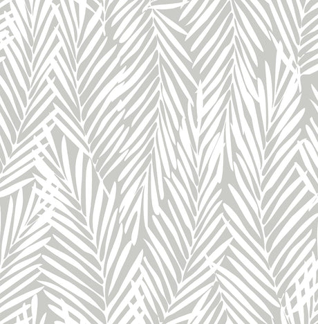Seabrook Mod Palm Harbor Grey Wallpaper
