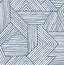 Seabrook Etched Geometric Navy Blue Wallpaper