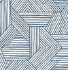 Seabrook Etched Geometric Navy Blue Wallpaper