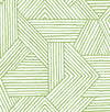Seabrook Etched Geometric Spring Green Wallpaper