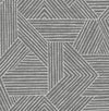 Seabrook Etched Geometric Pewter Wallpaper
