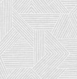 Seabrook Etched Geometric Salt Glaze Wallpaper