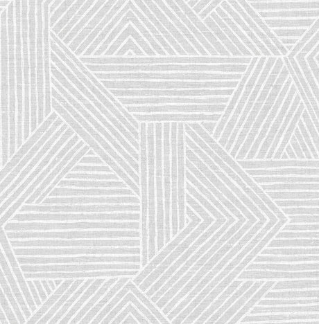 Seabrook Etched Geometric Salt Glaze Wallpaper