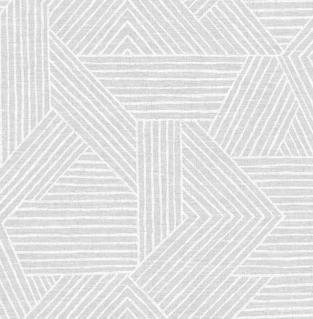 Seabrook Etched Geometric Salt Glaze Wallpaper