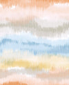 Seabrook Ikat Waves Sunset Wallpaper