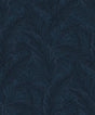 Seabrook Gulf Tropical Leaves Navy Blue Wallpaper