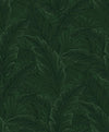 Seabrook Gulf Tropical Leaves Forest Green Wallpaper