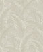 Seabrook Gulf Tropical Leaves Crema Wallpaper