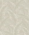 Seabrook Gulf Tropical Leaves Crema Wallpaper