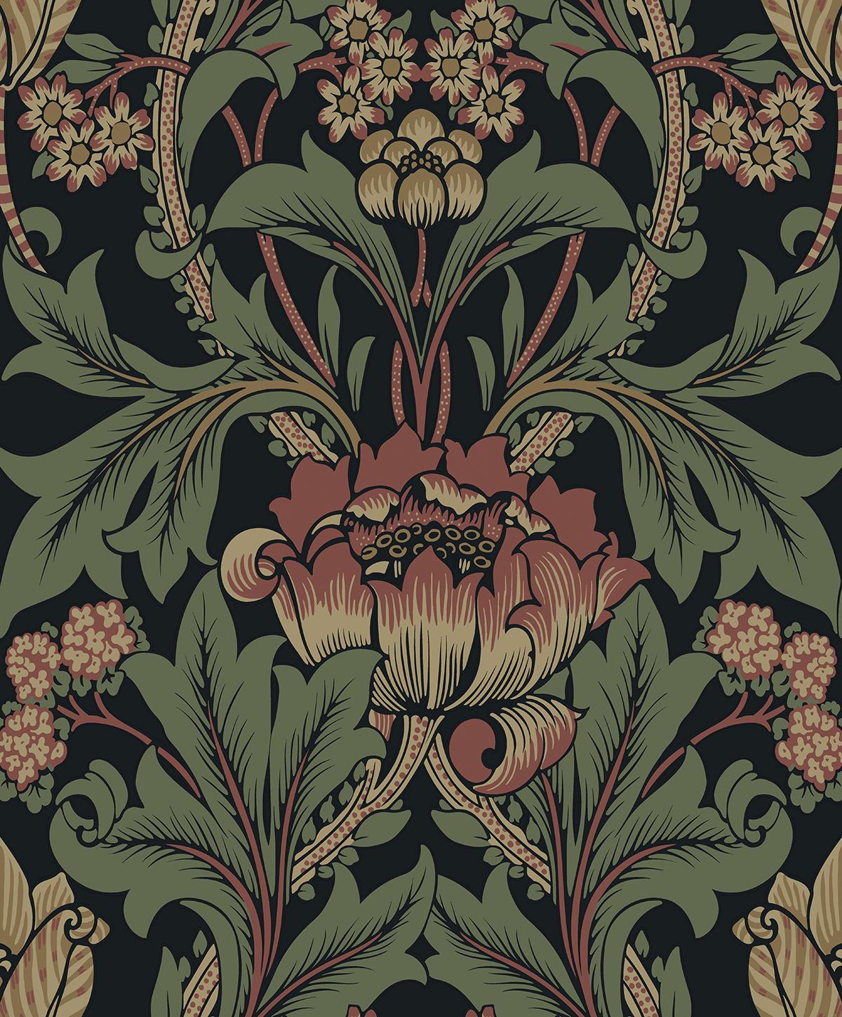 Seabrook Primrose Garden Wrought Iron & Clay Wallpaper