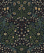 Seabrook Victorian Floral Midnight Blue & Evergreen Wallpaper
