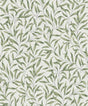 Seabrook Willow Leaves Sprig Green Wallpaper