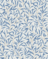 Seabrook Willow Leaves Blue Lake Wallpaper