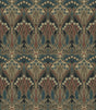 Seabrook Deco Dragonflies Aegean Blue & Clay Wallpaper