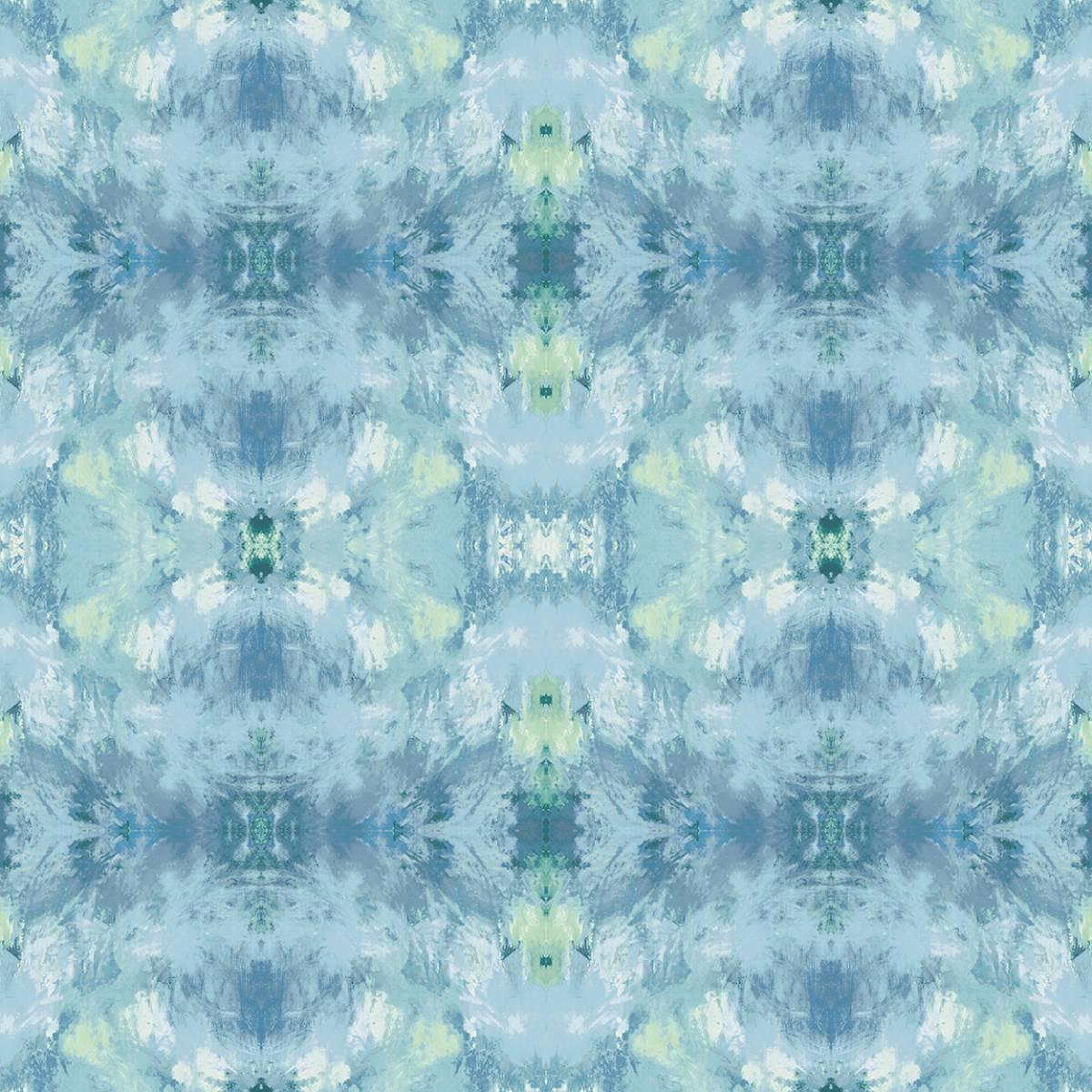 Seabrook Kaleidoscope Blue Wallpaper
