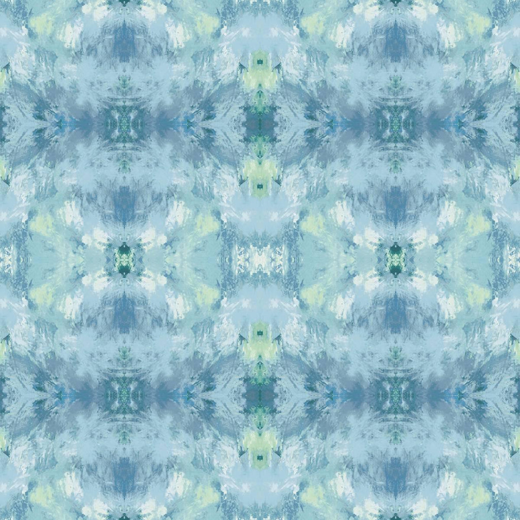 Seabrook Kaleidoscope Blue Wallpaper